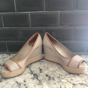 Tory Burch open toe wedge